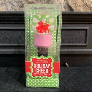 Stacy Claire Boyd for Two's Company Holiday Cheer Bottle Stopper New in Box